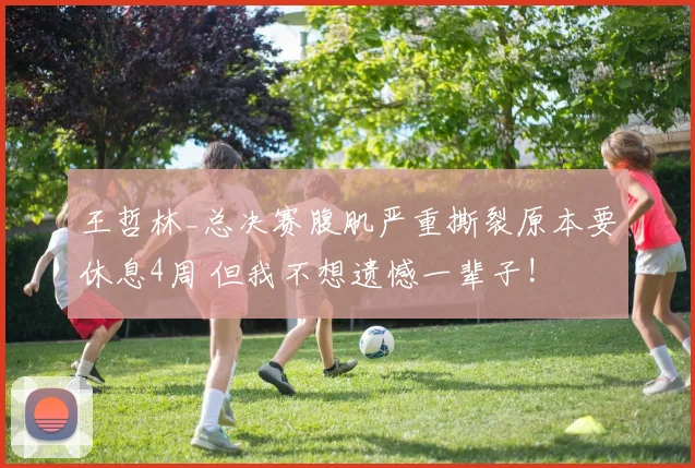 王哲林_总决赛腹肌严重撕裂原本要休息4周 但我不想遗憾一辈子!